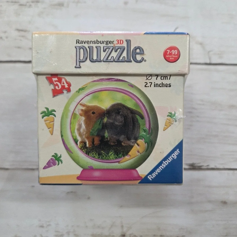 Ravensburger 3D Puzzle Bunny 54 Piece Puzzleball Easyclick 119004‎